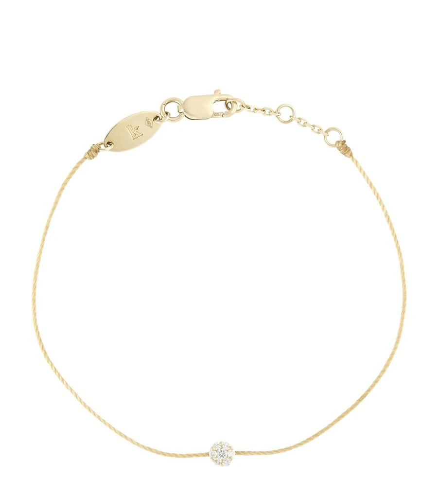 Redline Yellow Gold and Diamond Illusion Bracelet 1