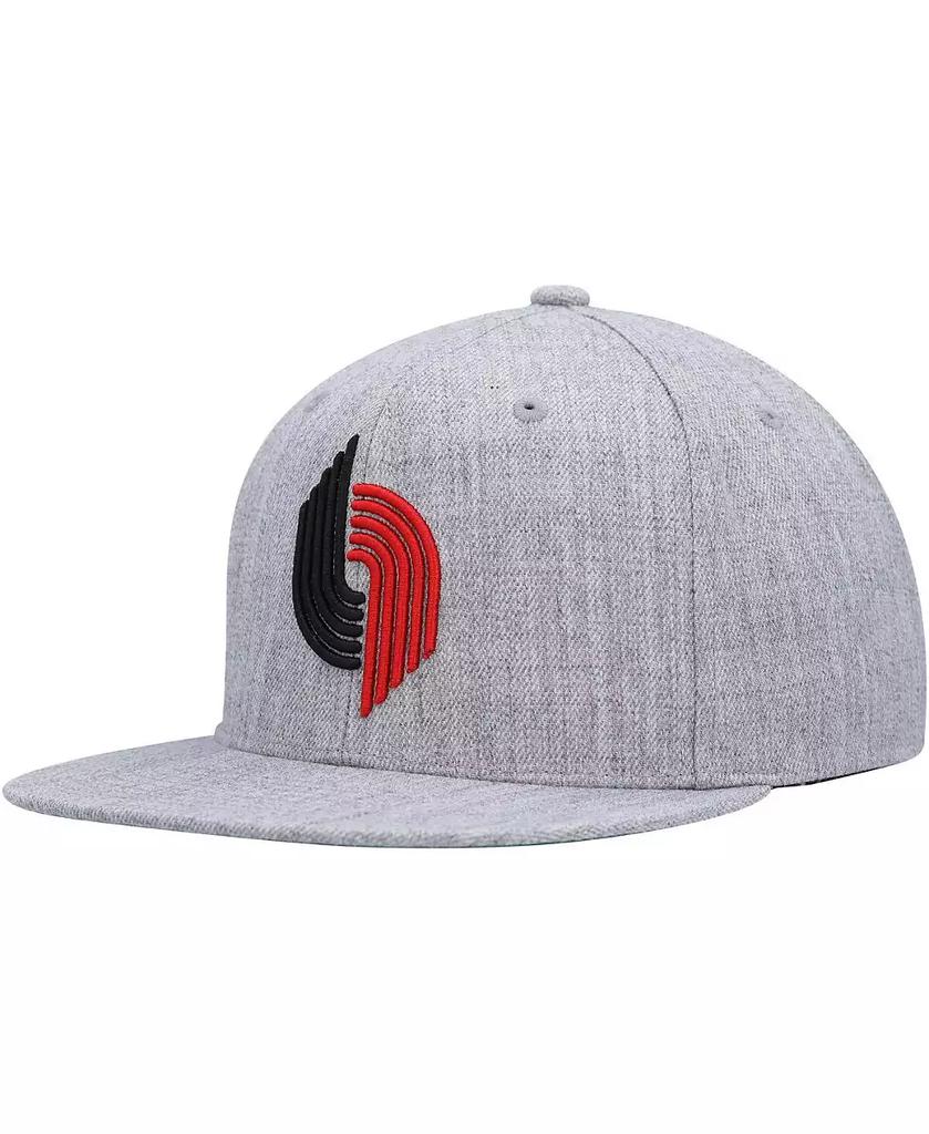 Mitchell & Ness Men's Heather Gray Portland Trail Blazers Hardwood Classics 2.0 Snapback Hat