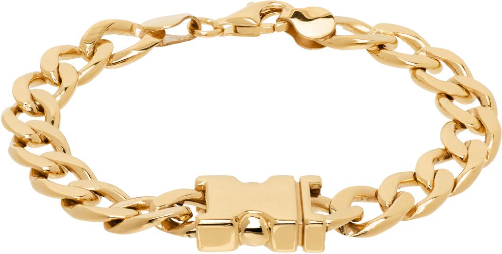 Alan Crocetti Gold Maxi Unity Curb Chain Bracelet