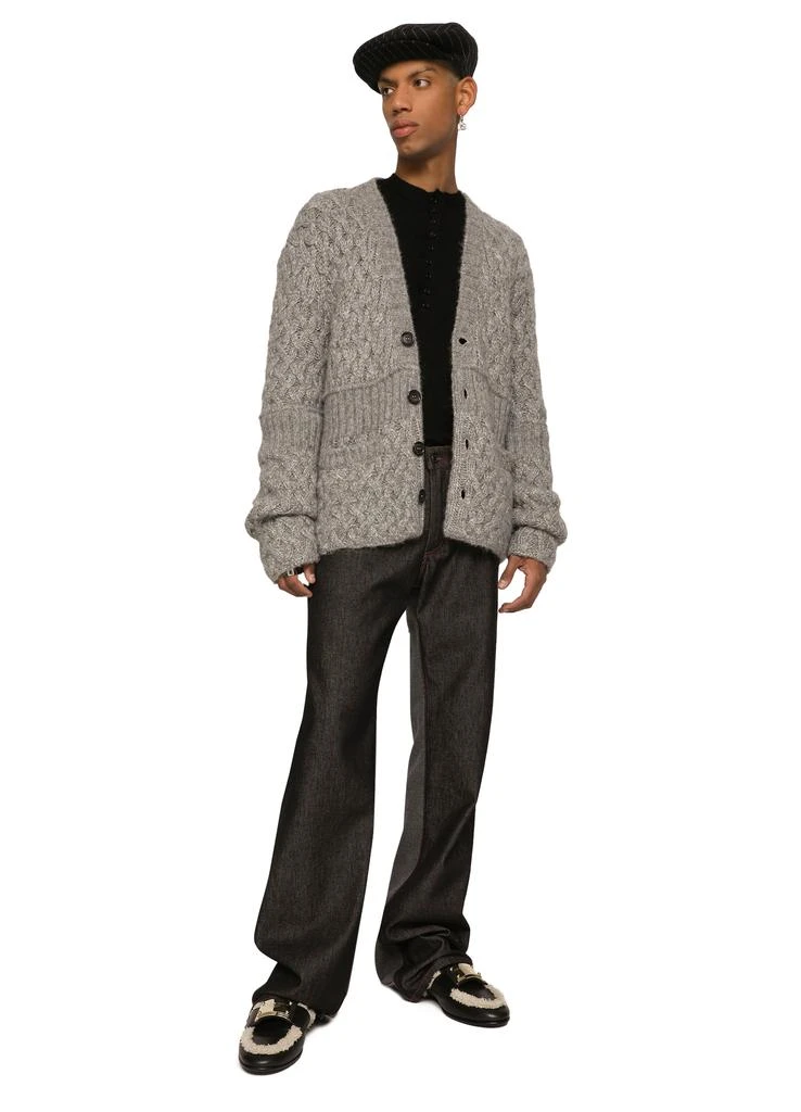Dolce & Gabbana Pinstripe wool flat cap 4