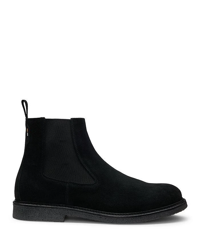 Hugo Boss Ryan 50503922 Chelsea Boots Men 8 Gray Leather Round Toe Ankle JOBB857 Hugo Boss Ryan 50503922 Chelsea Boots Men 8 Gray Leather  main image 3