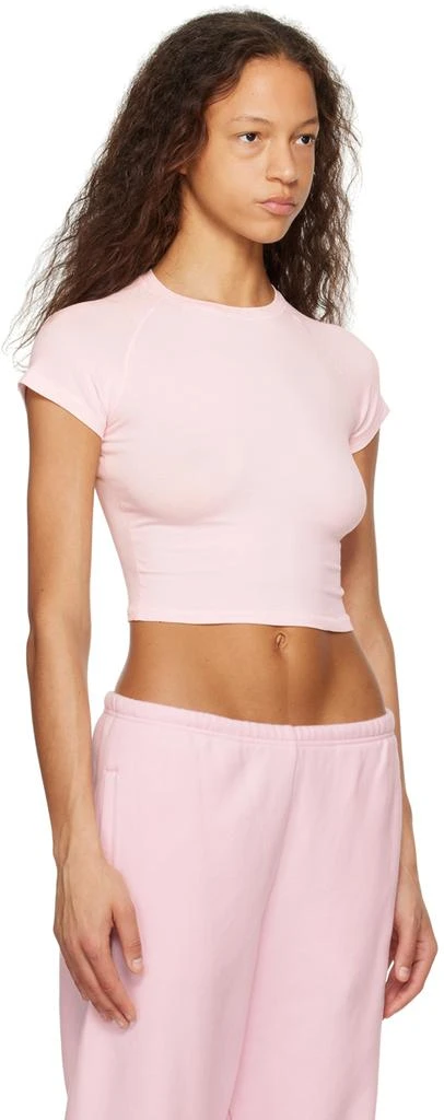 SKIMS Pink New Vintage Cropped Raglan T-Shirt 2