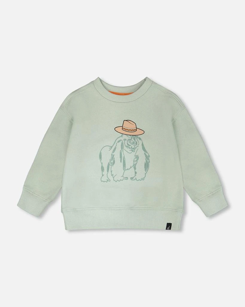 Deux par Deux French Terry Sweatshirt Mint Green