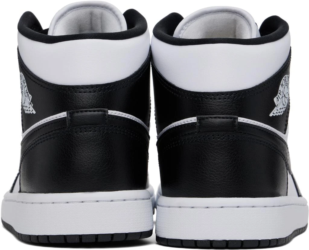 Jordan Black & White Air Jordan 1 Mid Sneakers 2