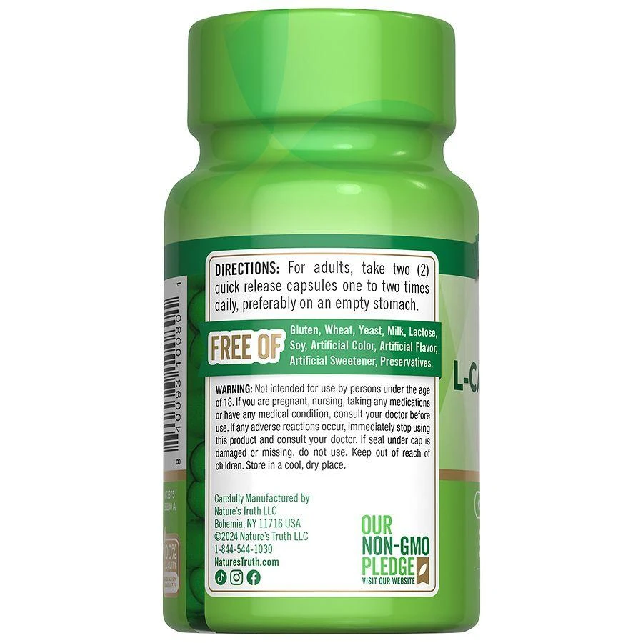 Nature's Truth Acetyl L-Carnitine HCL Capsules 2