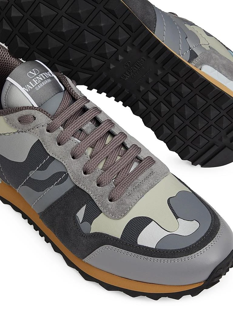 Valentino Rockrunner Camouflage Sneakers in Nappa Fabric 5