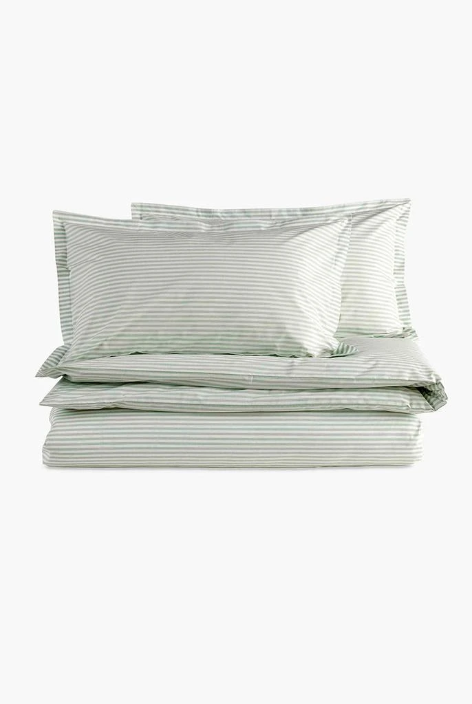 Christy Lerwick stripe 100% cotton percale super king duvet set 5