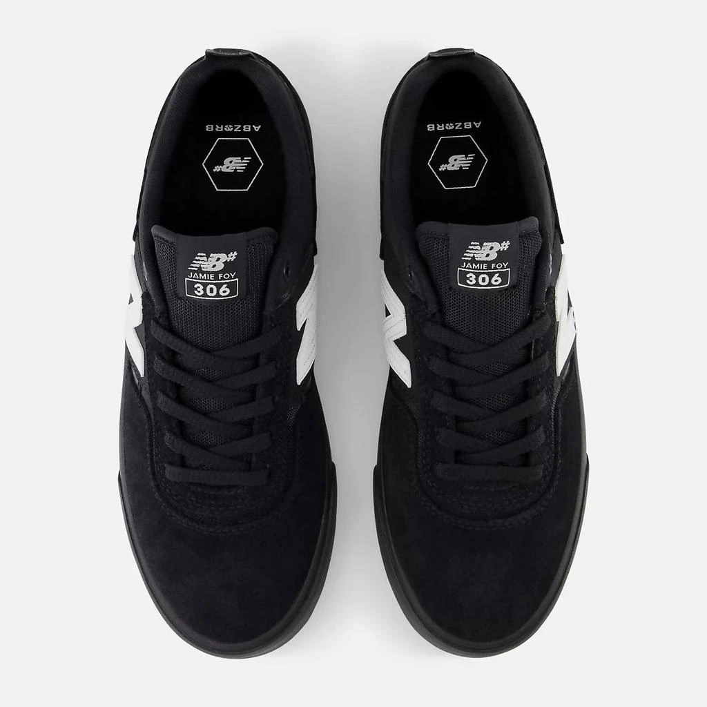 New Balance Men's Numeric Jamie Foy 306 Sneaker In Black Black White 4