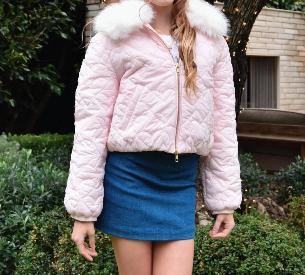 LOVESHACKFANCY Loveshackfancy - Girl
s Mini Sandria Jacket