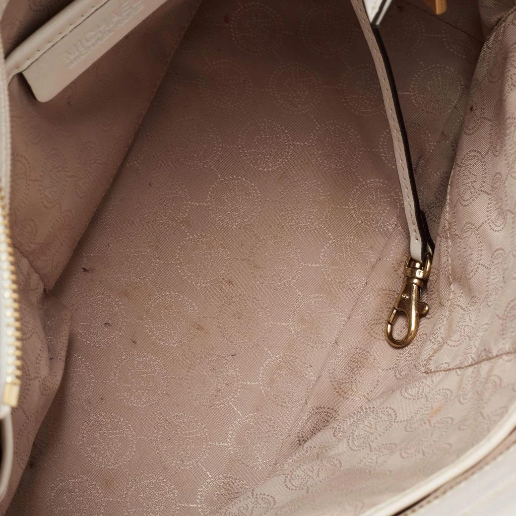 Michael Kors MICHAEL Michael Kors White Leather Hamilton East West Tote 22