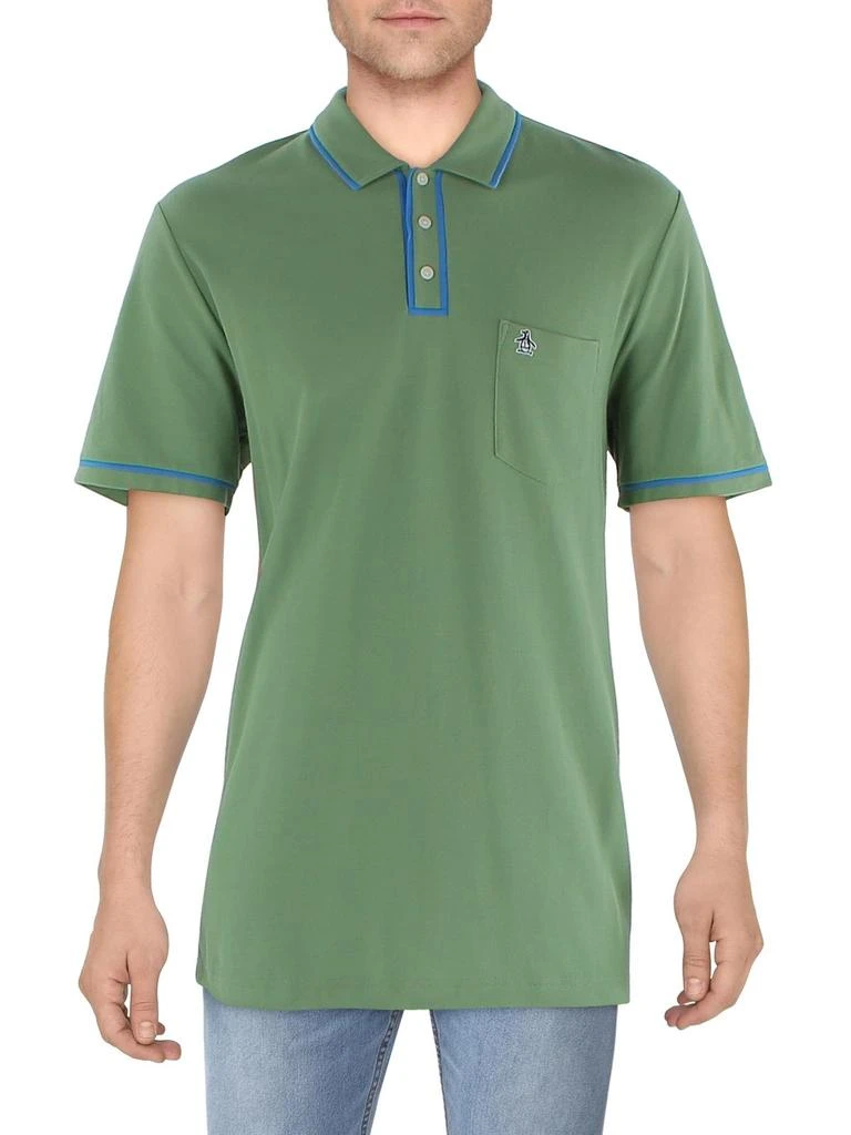 Penguin By Munsingwear Mens Contrast Trim Short Sleeve Polo 1