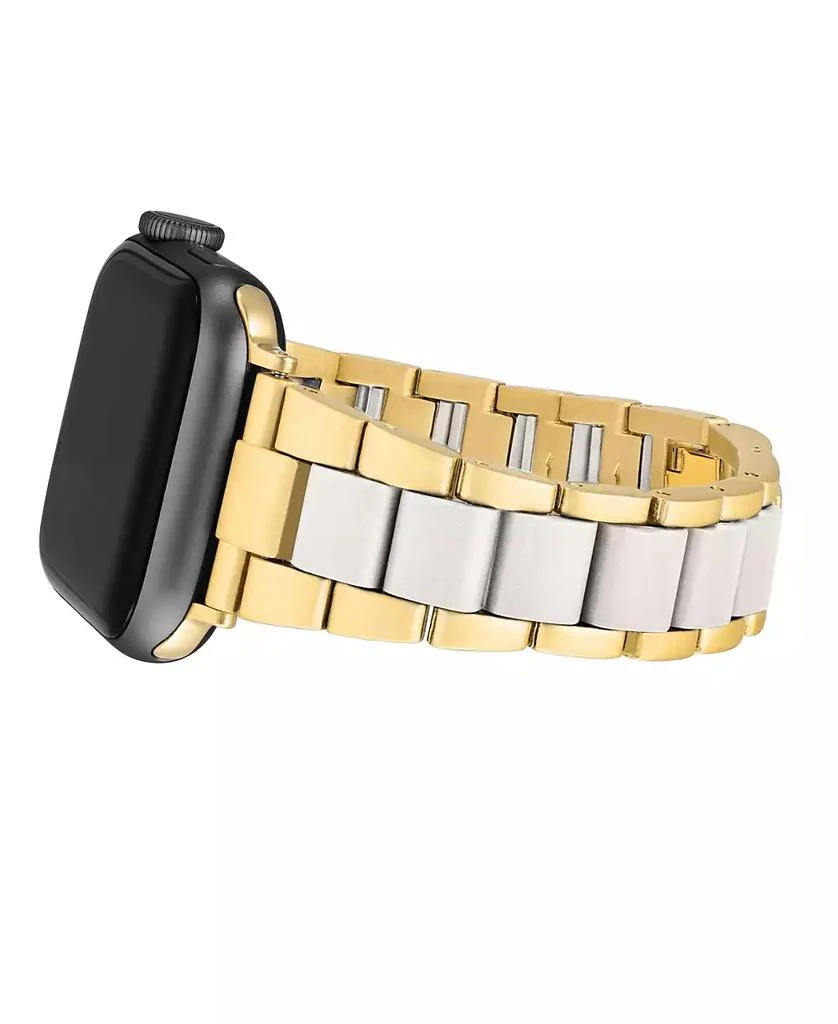 Anne Klein Women's Gold-Tone and White Tide Plastic Bracelet designed for Apple Watch® 42mm (Series 1-3 only) & 44/45/46/49mm (Ultra & Ultra 2) 3