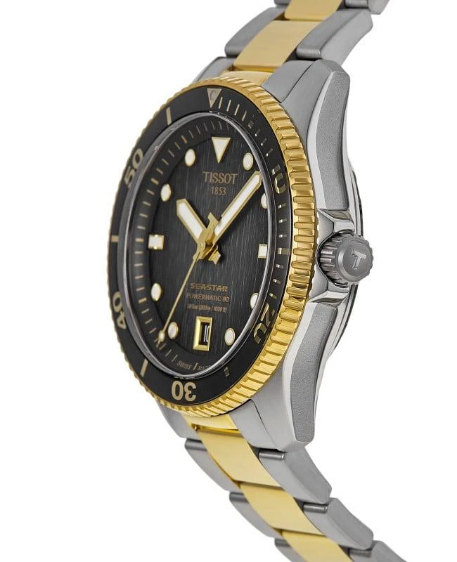 Tissot Tissot Seastar 1000 Automatic Powermatic 80 Black Dial Two-Tone Steel Men's Watch T120.807.22.051.00 3