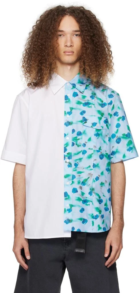 Marni Blue & White Floral Shirt 1