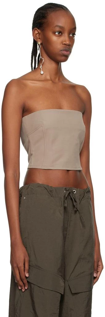 Paris Georgia SSENSE Work Capsule – Taupe Audrey Tube Top 2