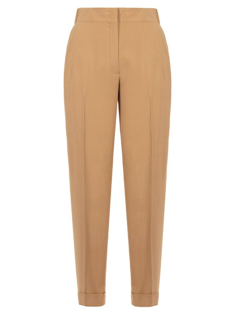パンツ Ferragamo Straight Pants With Pleat FERRAGAMO Pleated wool straight-leg pants | THE OUTNET