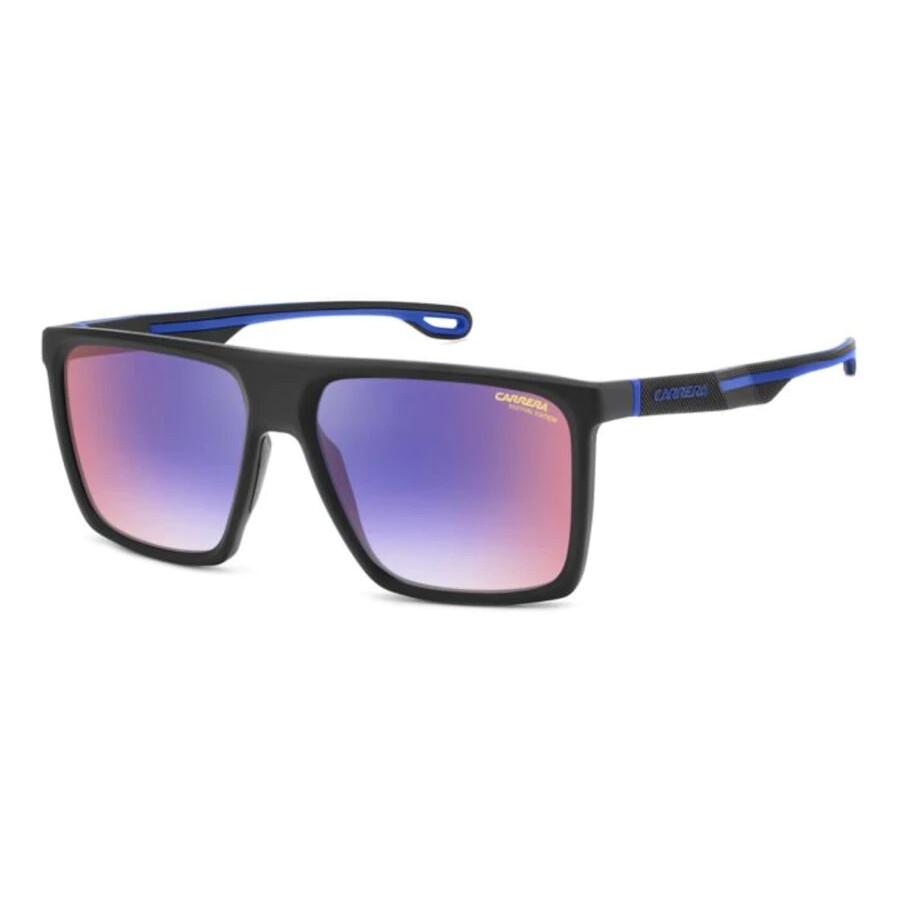 Carrera Blue Shaded Red Square Men's Sunglasses CARRERA 4019/S 0807/YB 58