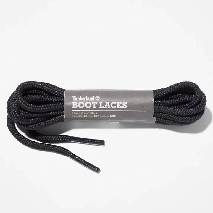 Timberland 137cm/54" Round Replacement Hiker Laces in Black 1