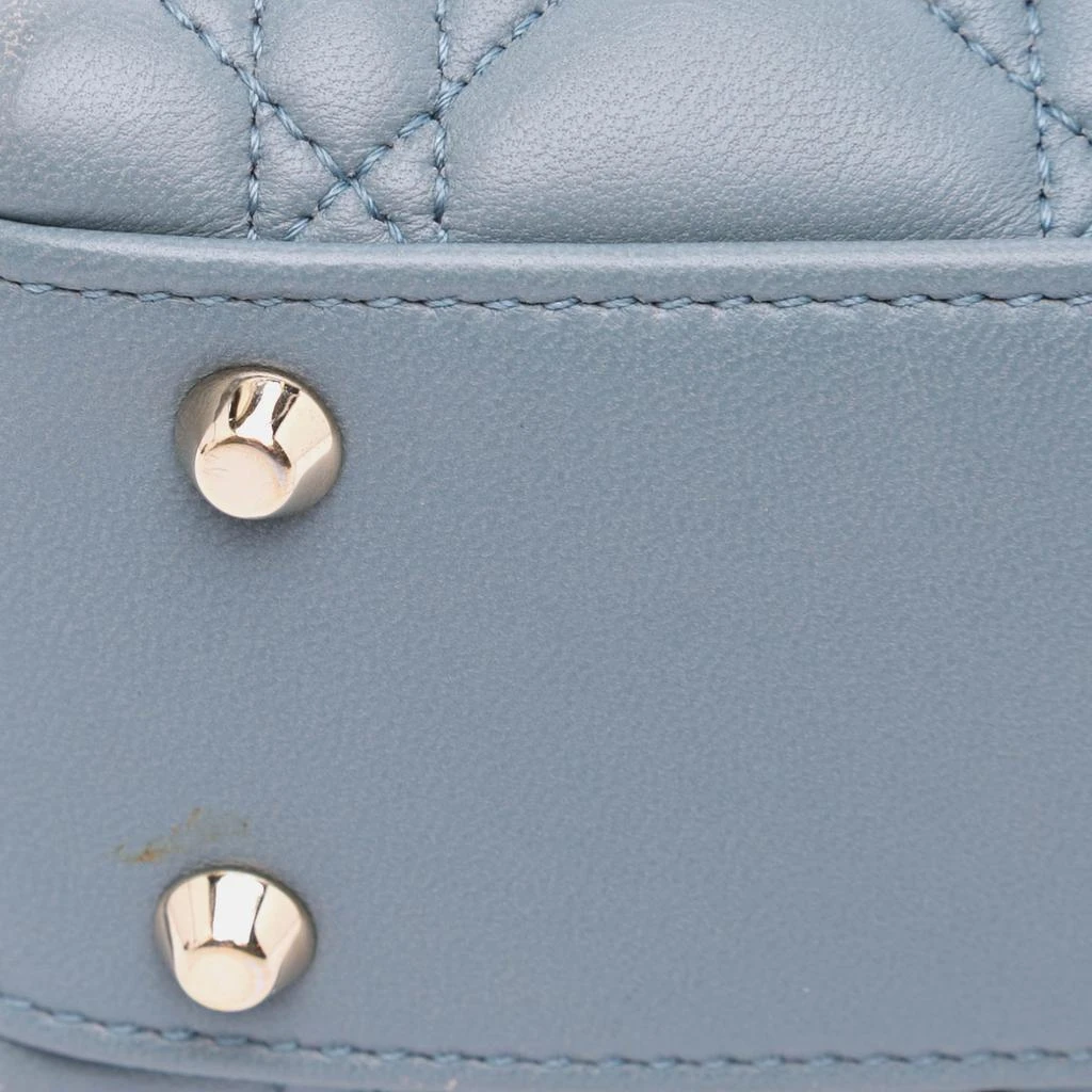 Dior Dior Blue Mini Lambskin Cannage Lady Dior 11
