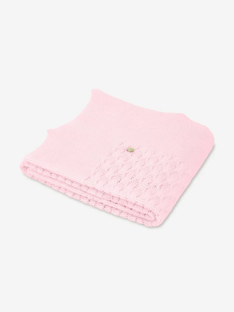 Paz Rodriguez Baby Girls Cotton Knit Blanket in Pink (106cm) 3