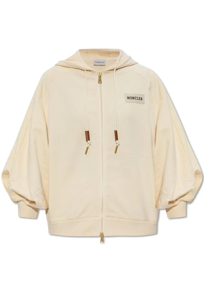Moncler Moncler Logo Patch Zip-Up Hoodie 1