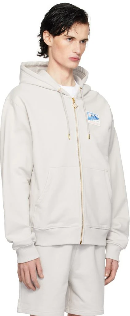 Casablanca Gray Greek Temple Hoodie 2