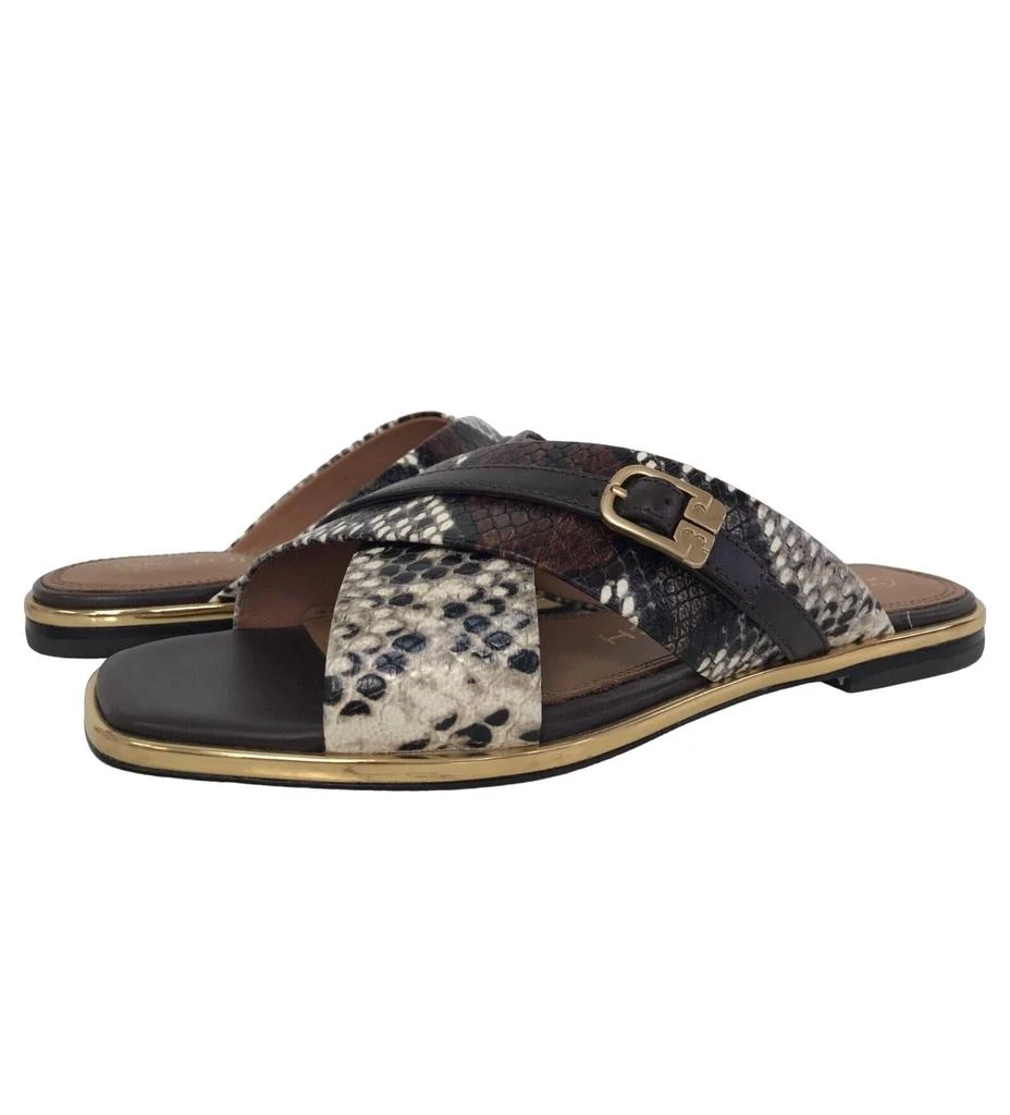 Tory Burch Delaney 5Mm Sandal In Aspen Multi Printed Snake/coconut 1