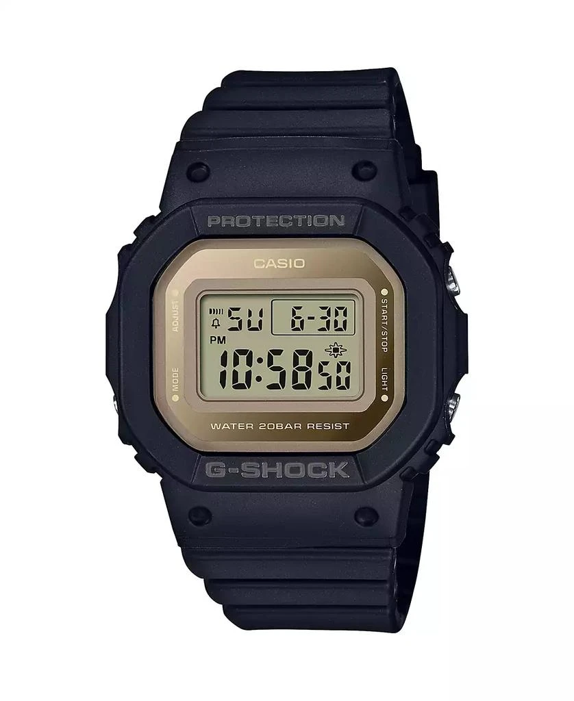 G-Shock Unisex Black and Gold-Tone Resin Digital Watch 40.5mm, GMDS5600-1 1