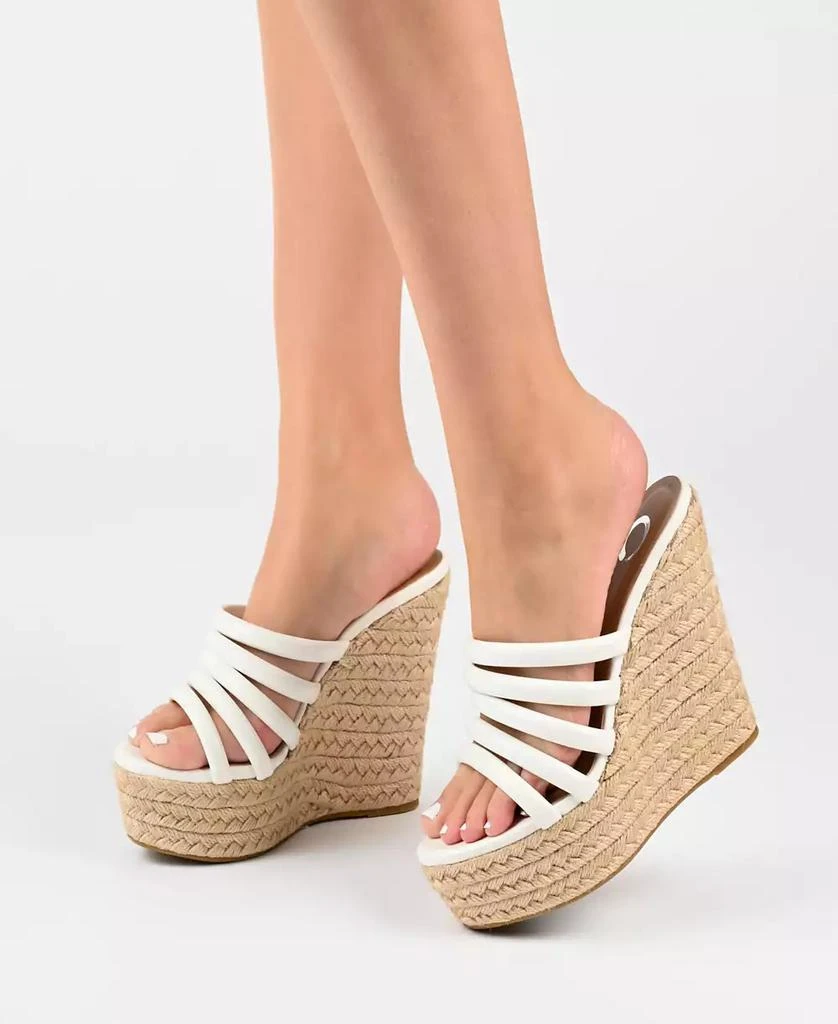 Journee Collection Women's Cynthie Platform Wedge Sandals 6