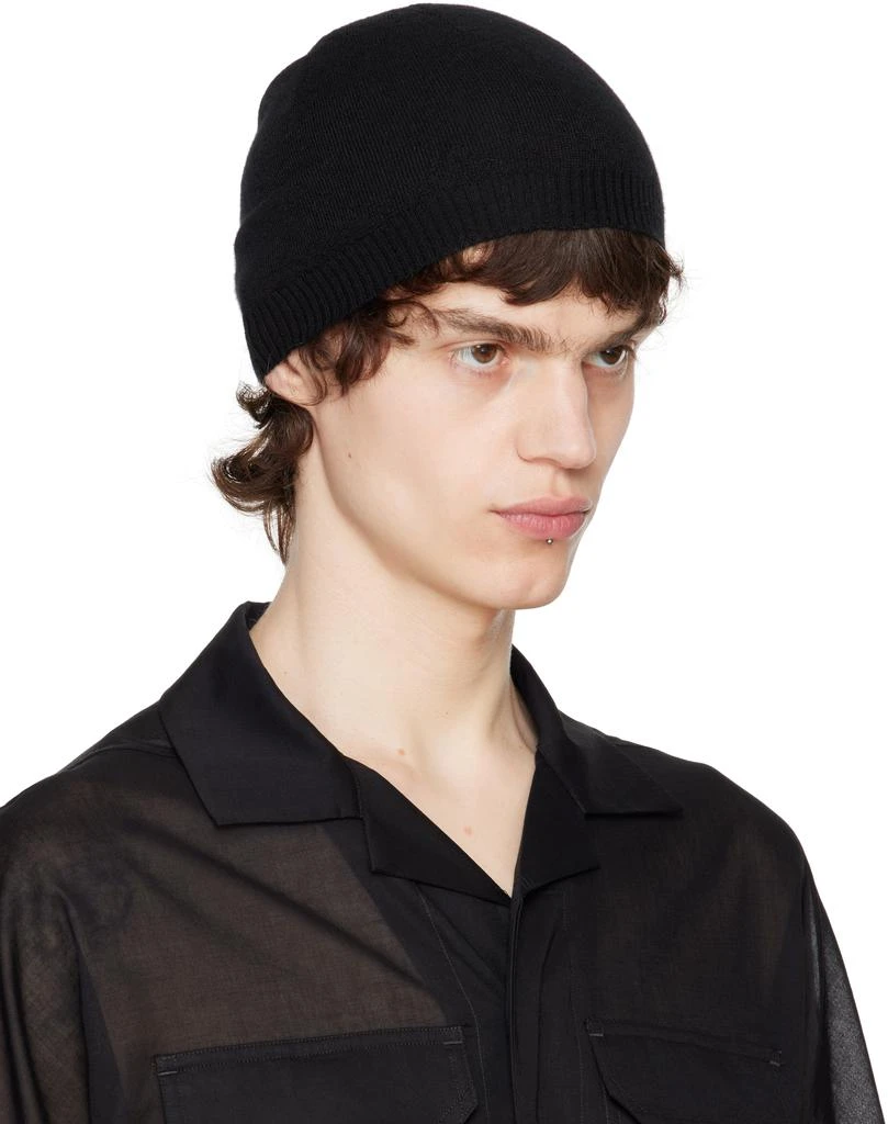 Rick Owens Black Hollywood Cashmere Beanie 2
