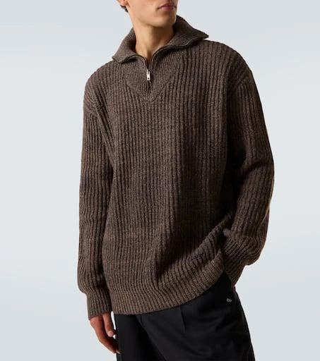 MAISON MARGIELA Wool and cotton half-zip sweater 5