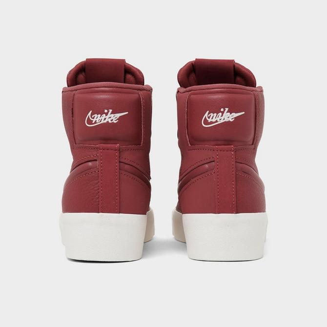 nike blazer mid womens burgundy