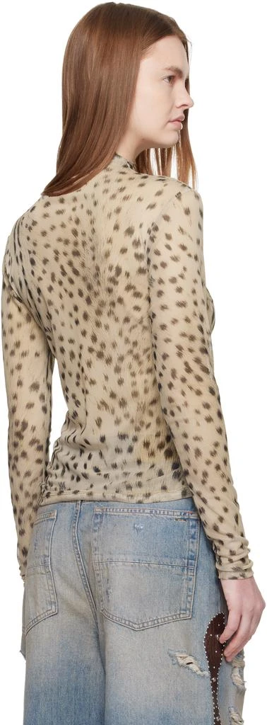 AMIRI Beige Deer Long Sleeve T-shirt 3