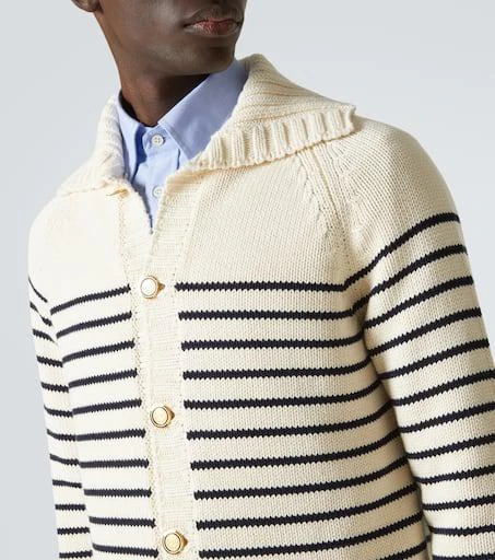 Valentino VLogo Signature striped cotton cardigan 6