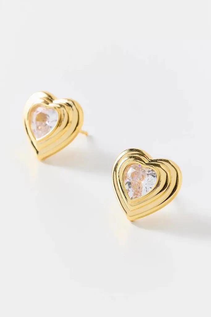 BONBONWHIMS BONBONWHIMS Retro Heart Earrings