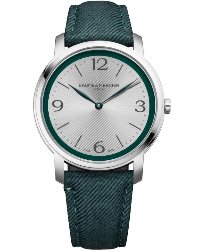 Baume & Mercier Baume & Mercier Classima Quartz Silver Dial Fabric Strap Men's Watch 10705 1