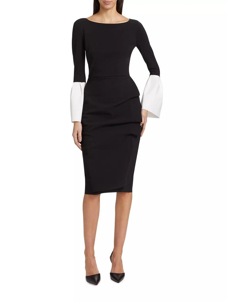 Chiara Boni Addax Bell-Sleeve Cocktail Dress 2