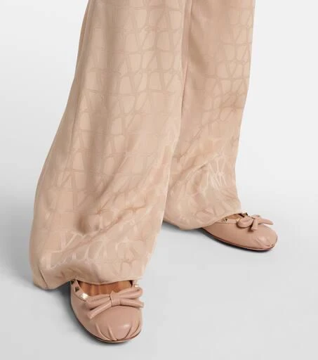 Valentino Rockstud leather ballet flats 4