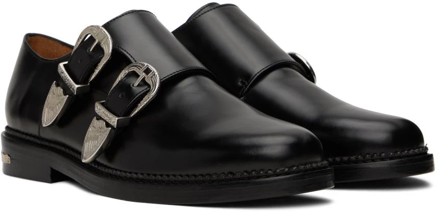 Toga Virilis SSENSE Exclusive Black Pin-Buckle Loafers 4