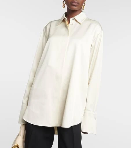 Jil Sander Oversized satin shirt 6