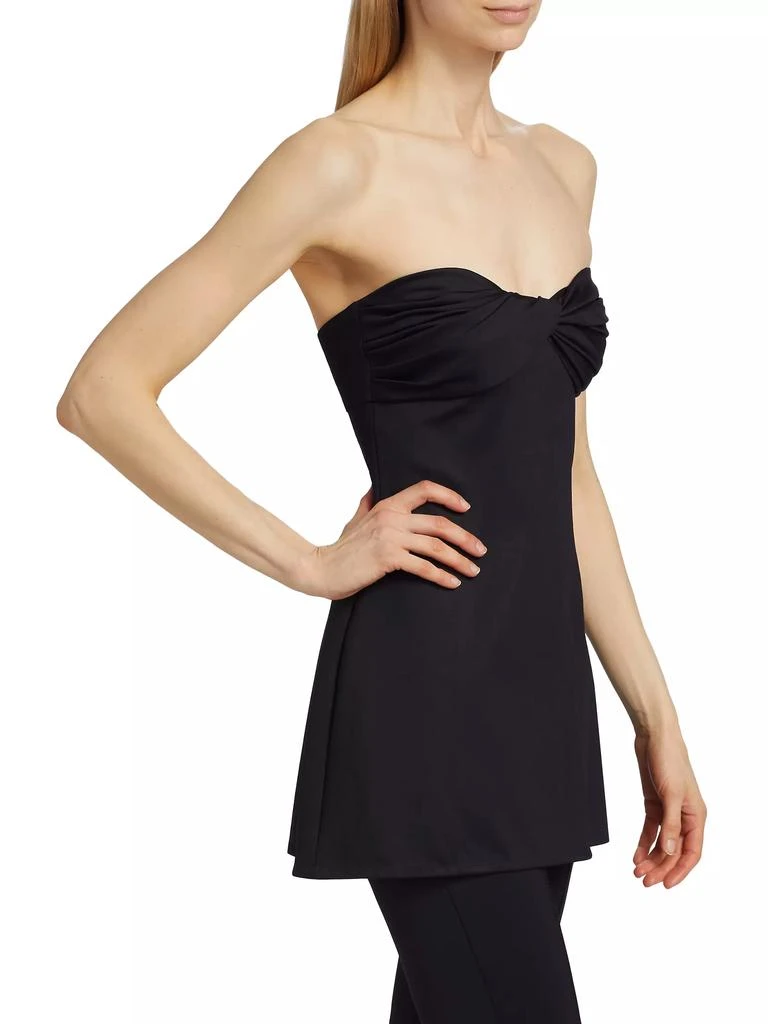 ROSETTA GETTY Twist Strapless Peplum Top 4