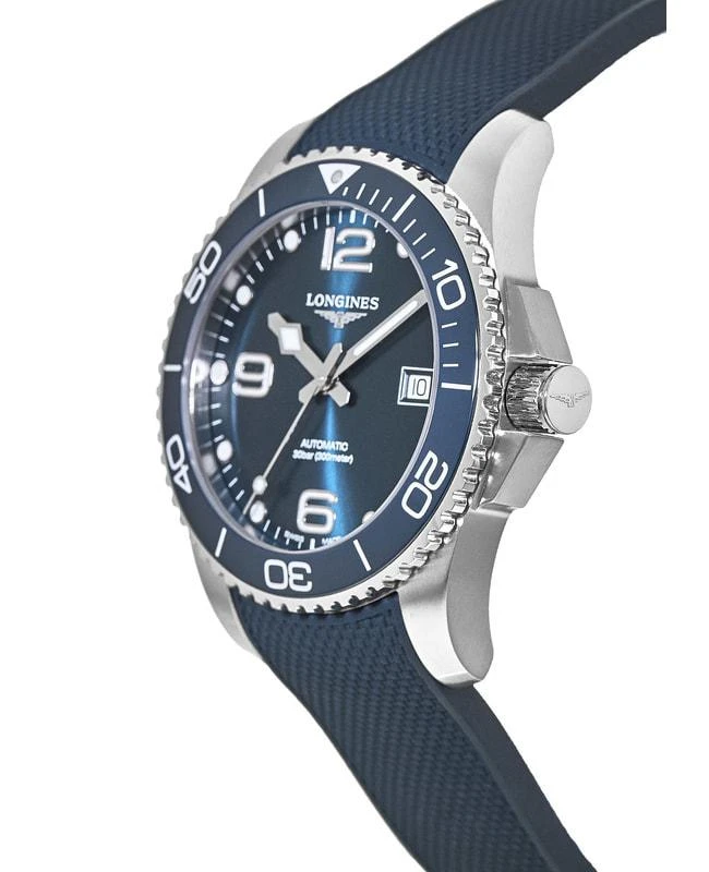 Longines Longines HydroConquest Automatic Blue Dial Ceramic Rubber Strap Men's Watch L3.781.4.96.9 3