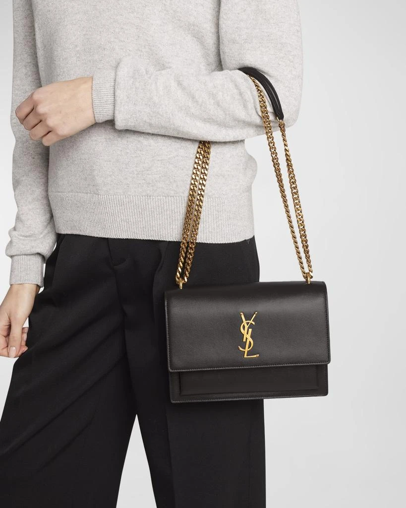 Yves Saint Laurent Sunset Medium YSL Crossbody Bag in Smooth Leather 4