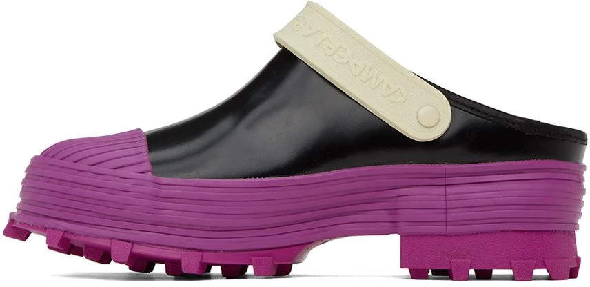 CAMPERLAB Black & Purple Traktori Clogs 3