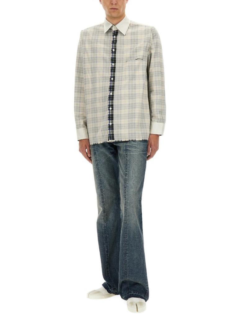 MM6 Plaid Shirt With Classic Collar
