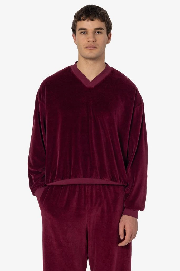 Los Angeles Apparel VLR56GD - Garment Dye Velour V-neck Sweatshirt 6