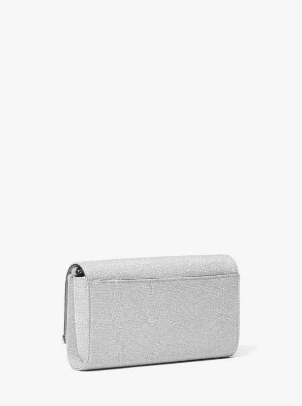 Michael Kors Mona Large Glitter Chain Mesh Clutch 3