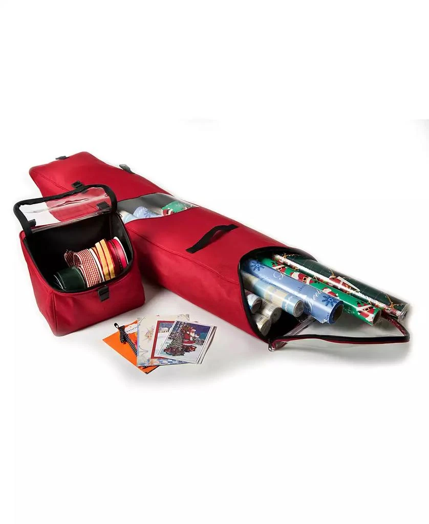 Santa
s Bag Over The Door Hanging Wrapping Paper Storage Container 8