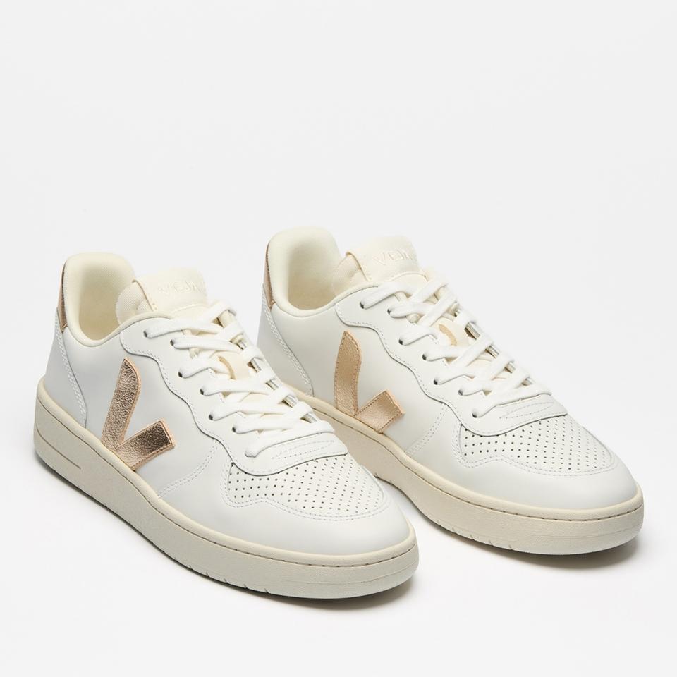 Veja VEJA WOMEN'S V-10 LEATHER TRAINERS