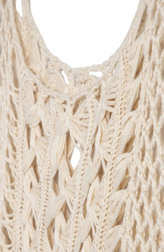 SAACHI Fringe Crochet Poncho 6